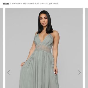 Fashion Nova Forever in my dreams Maxi Dress